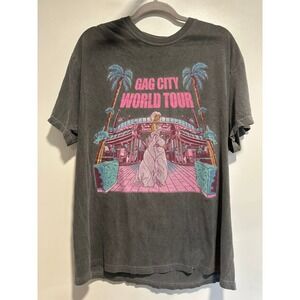 Nicki Minaj Gag City World Tour Sz:XL Rap Merch Gray Graphic Tee music hip hop